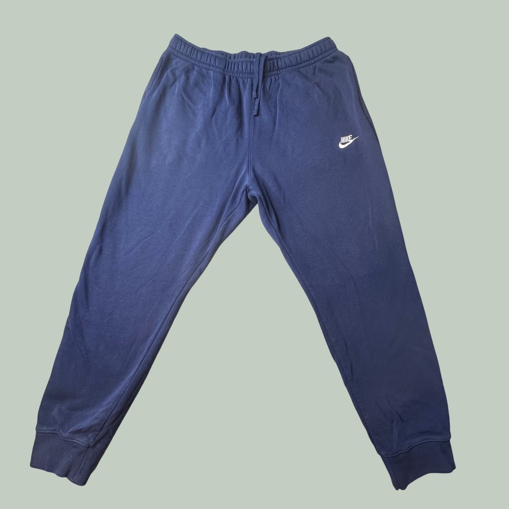 Nike Joggers Mens XL BV2671-410 Navy Blue Fleece Athletic Casual Sweatpants